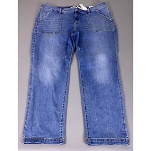 Lane Bryant Jeans Women's Plus Size 24 Blue Straight Leg Denim New‎ NWT